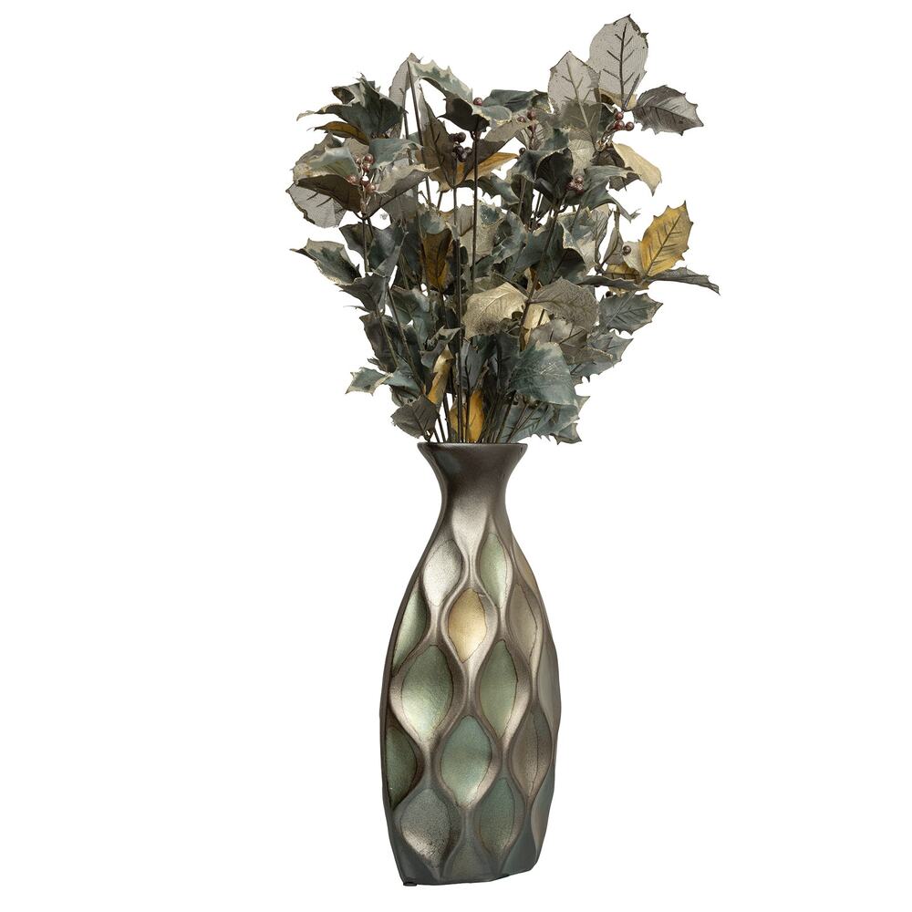 Handmade Ceramic Artisan Z Gallerie Sequence Table Top Vase Hand Painted - EUC - Picture 6 of 10